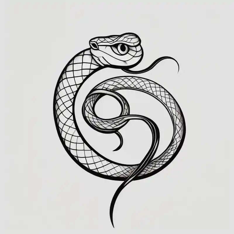 Create a simple minimalist snake tattoo that’s feminine and fine line drake tattoos – Noir et blanc, Couleurs vives